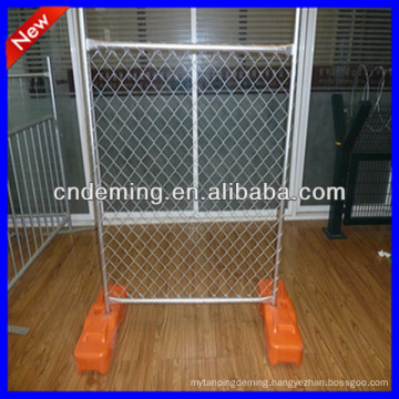 Chain link galvanized temporary fencing